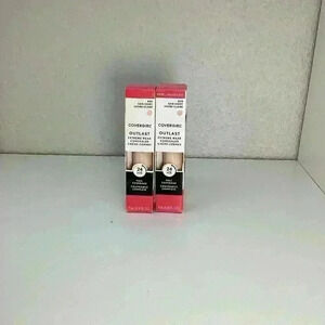 Lot of 2 Covergirl Outlast Extreme Wear Concealer, Fair Ivory, Full Coverage